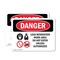 Signmission Lead Renovation Work Danger Sign, Vinyl Decal, 10in W x 7in L, 2PK OS-2PACK-DS-D-710-L-2182 - alternate 1